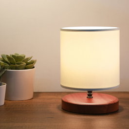 Opviq AYD - 3189 Lámpara de mesa de cuerpo de tela en Colores en polvo